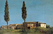 Pierre-Henri de Valenciennes the Two Poplar Trees Sweden oil painting artist